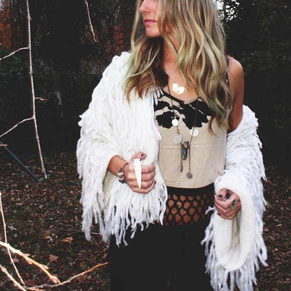 Spell Designs Wolf Clan Shaggy Cardi - Picture 7 of 7